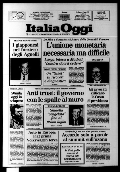 Italia oggi : quotidiano di economia finanza e politica